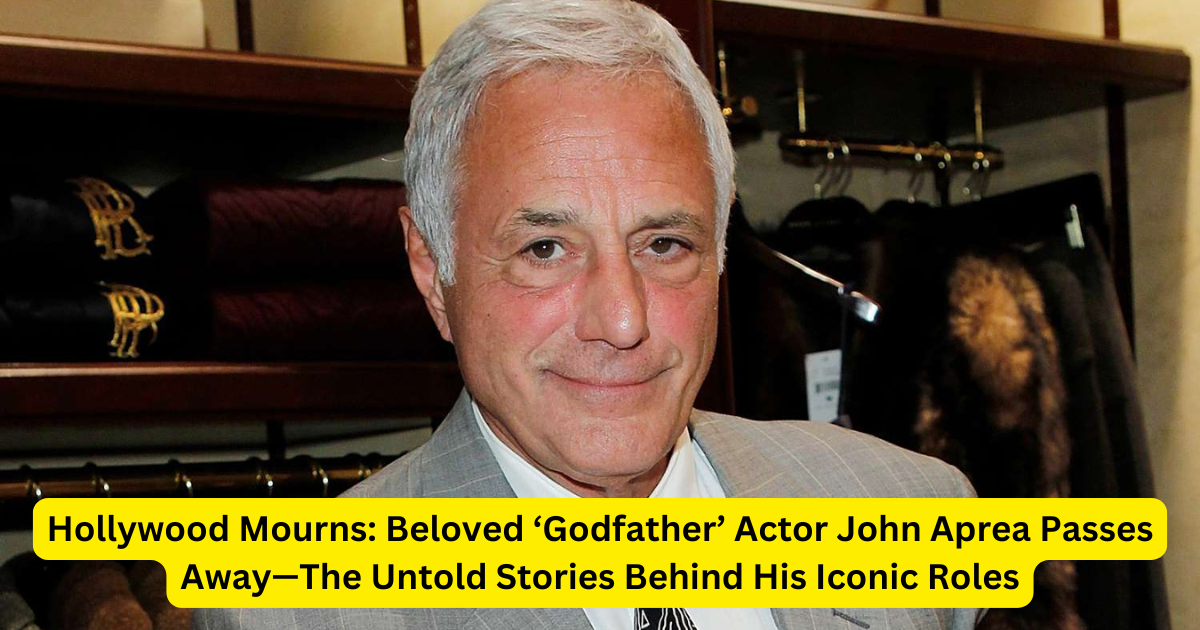 Hollywood Mourns: Beloved ‘Godfather’ Actor John Aprea Passes Away—The Untold Stories Behind His Iconic Roles